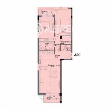 Тристаен апартамент, София, Модерно предградие, 660595, Снимка 1