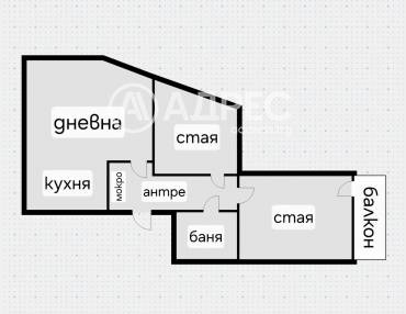 Тристаен апартамент, София, Младост 2, 698596, Снимка 1