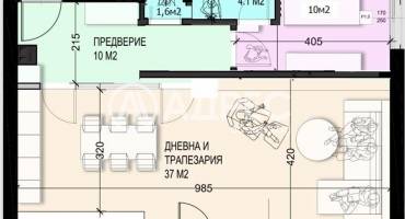 Многостаен апартамент, Панчарево, м. Детски град, 690600, Снимка 2