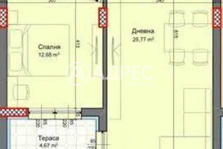 Двустаен апартамент, Варна, Виница, 693601, Снимка 5