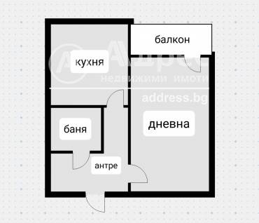 Едностаен апартамент, София, Фондови жилища, 600605, Снимка 1
