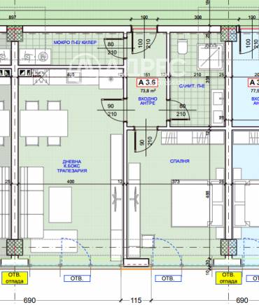 Двустаен апартамент, Русе, Здравец изток, 663605, Снимка 1