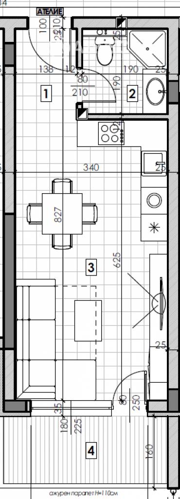 Едностаен апартамент, Шумен, Пазара, 684605, Снимка 1