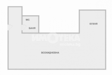 Едностаен апартамент, Варна, Зимно кино Тракия, 639606, Снимка 1