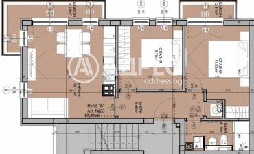 Тристаен апартамент, София, Манастирски ливади - изток, 680606, Снимка 1