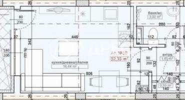 Едностаен апартамент, Приморско, 663607, Снимка 5