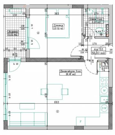Двустаен апартамент, Шумен, Боян Българанов 1, 535610, Снимка 1