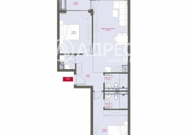 Тристаен апартамент, София, Манастирски ливади - изток, 668610, Снимка 1