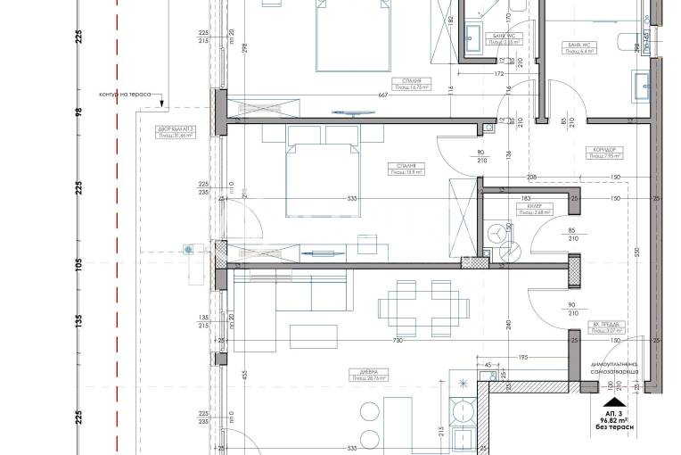 Тристаен апартамент, Варна, Владислав Варненчик, 669610, Снимка 6