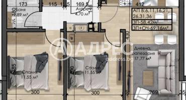 Тристаен апартамент, София, Овча купел, 683610, Снимка 1