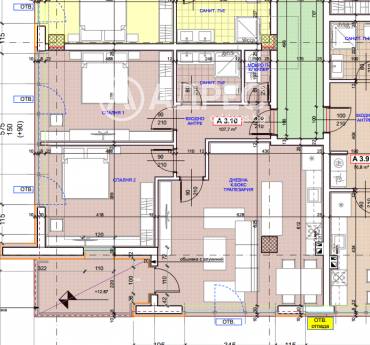 Тристаен апартамент, Русе, Здравец изток, 663612, Снимка 1