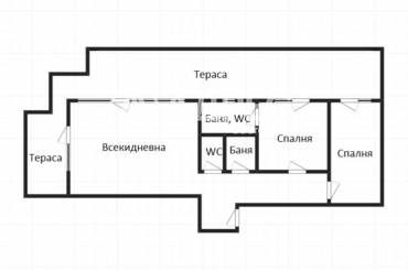 Тристаен апартамент, Бургас, Крайморие, 653613, Снимка 1