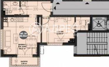 Двустаен апартамент, София, Малинова Долина, 682613, Снимка 1