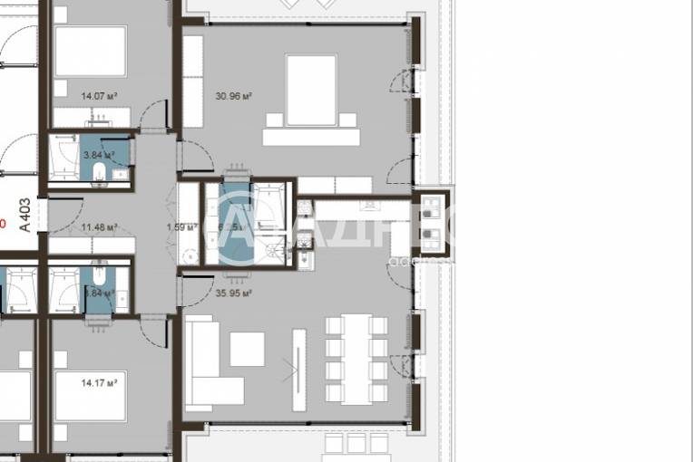 Многостаен апартамент, София, Малинова Долина, 666617, Снимка 1