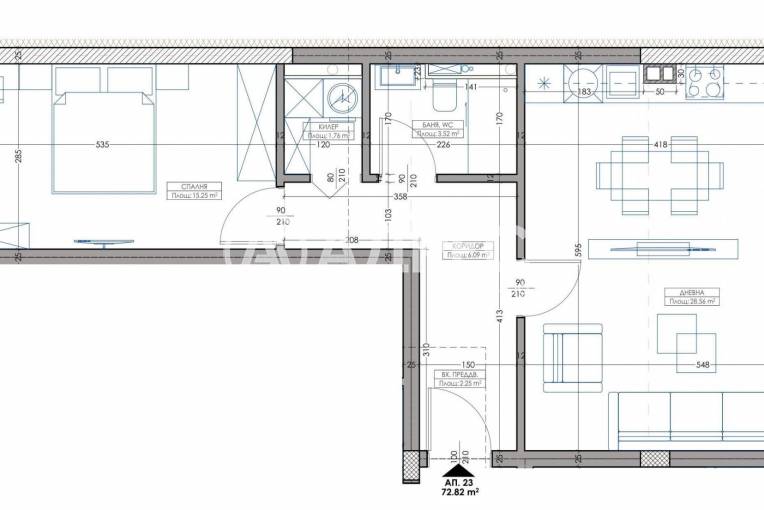Двустаен апартамент, Варна, Владислав Варненчик, 669617, Снимка 6