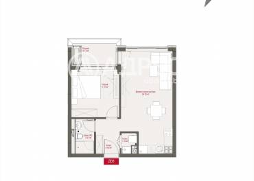 Двустаен апартамент, София, Манастирски ливади - изток, 668618, Снимка 1