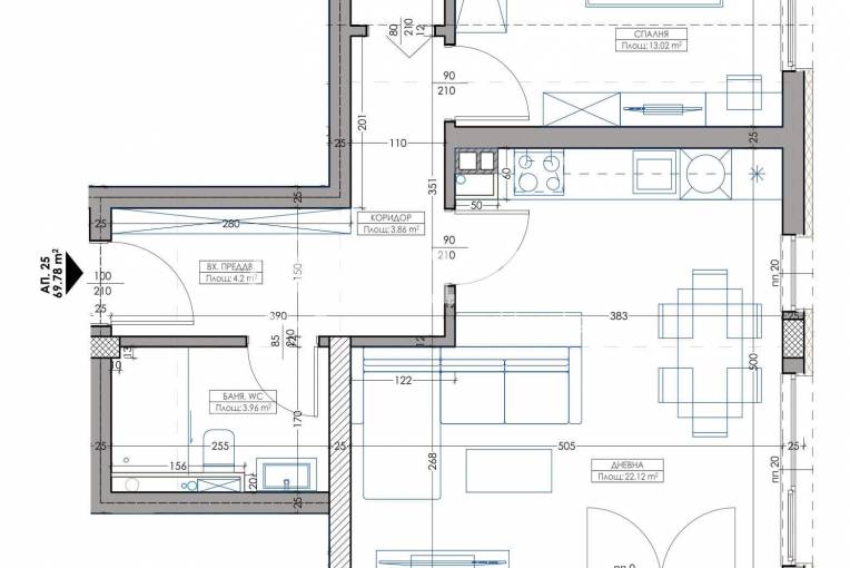 Двустаен апартамент, Варна, Владислав Варненчик, 669618, Снимка 6
