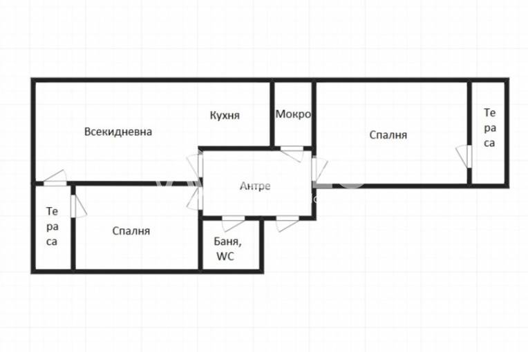 Тристаен апартамент, Бургас, Меден рудник - зона А, 682618, Снимка 3