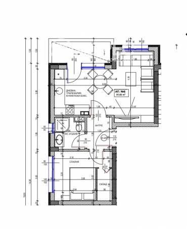 Двустаен апартамент, Поморие, Стария град, 642619, Снимка 1