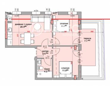 Тристаен апартамент, Стара Загора, МГ, 661619, Снимка 1