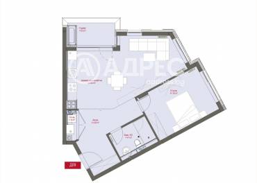 Двустаен апартамент, София, Манастирски ливади - изток, 668619, Снимка 1