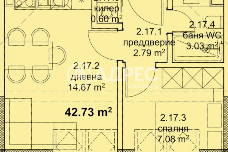 Двустаен апартамент, Варна, Младост 1, 671620, Снимка 2