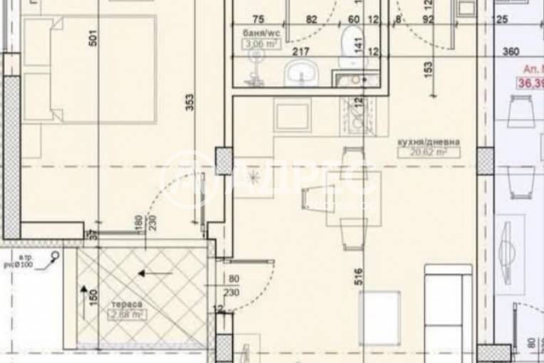 Двустаен апартамент, Приморско, 663621, Снимка 3