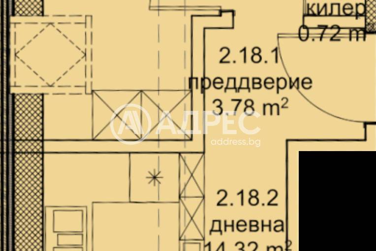 Двустаен апартамент, Варна, Младост 1, 671624, Снимка 2