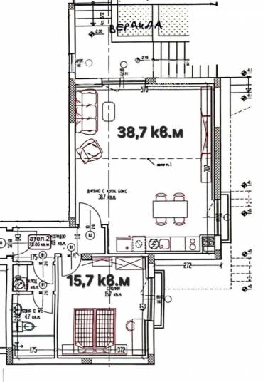 Двустаен апартамент, Варна, м-ст Зеленика, 639626, Снимка 1