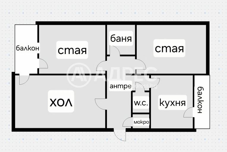 Тристаен апартамент, София, Люлин 5, 688628, Снимка 1