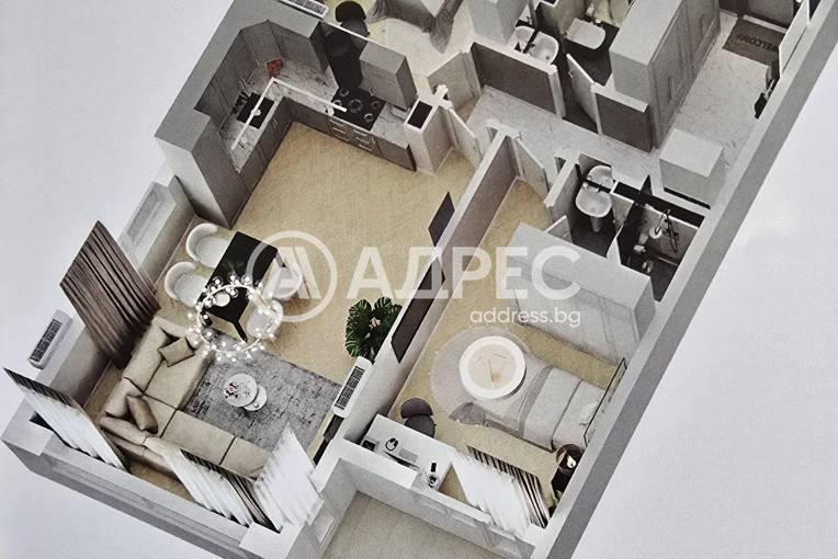 Тристаен апартамент, Варна, Кайсиева градина, 644629, Снимка 11