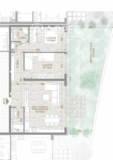 Тристаен апартамент, София, Манастирски ливади - изток, 655630, Снимка 1