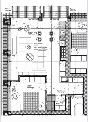 Двустаен апартамент, София, Манастирски ливади - изток, 677631, Снимка 1