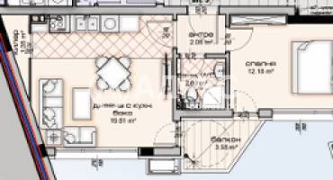 Двустаен апартамент, Варна, Владислав Варненчик, 681632, Снимка 3