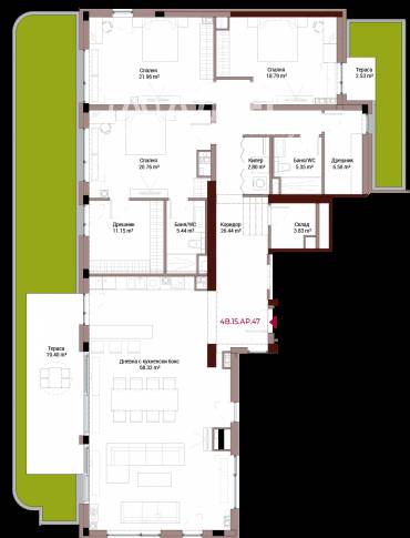 Многостаен апартамент, София, Хладилника, 645636, Снимка 1