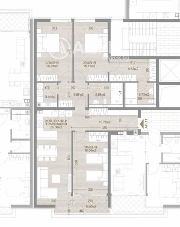 Многостаен апартамент, София, Манастирски ливади - изток, 655636, Снимка 1