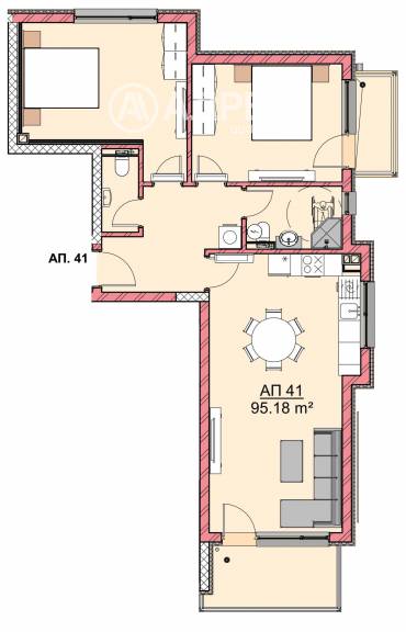 Тристаен апартамент, Варна, Владислав Варненчик, 664636, Снимка 1