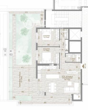 Тристаен апартамент, София, Манастирски ливади - изток, 655639, Снимка 1