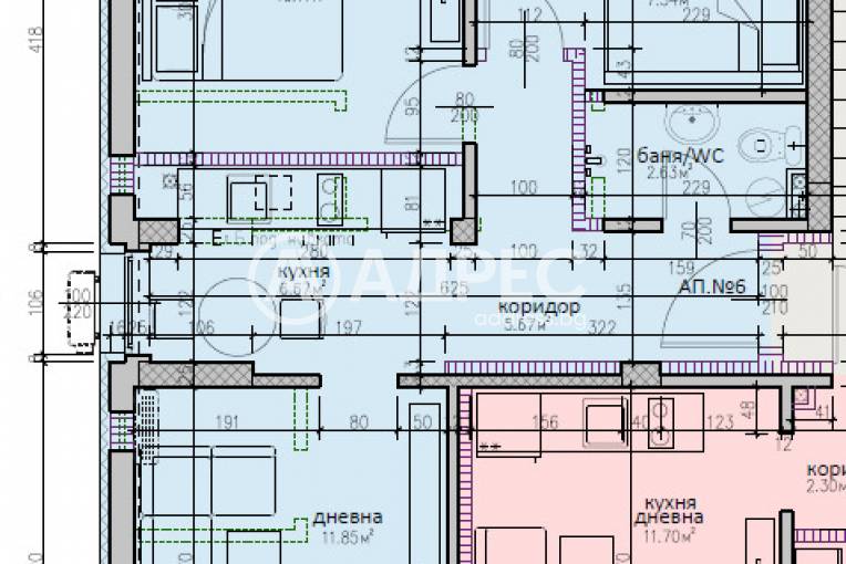 Тристаен апартамент, Варна, м-ст Манастирски рид, 667639, Снимка 5