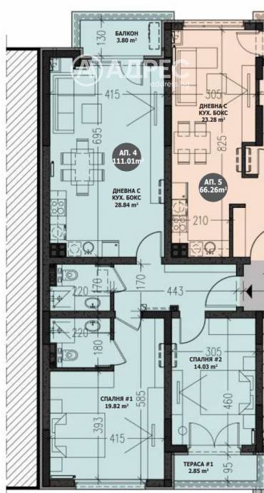 Тристаен апартамент, София, Малинова Долина, 670641, Снимка 1