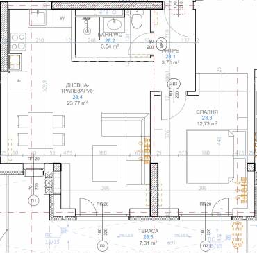 Двустаен апартамент, София, Обеля 2, 676645, Снимка 1