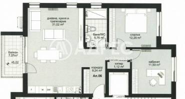 Тристаен апартамент, Варна, Виница, 684645, Снимка 1