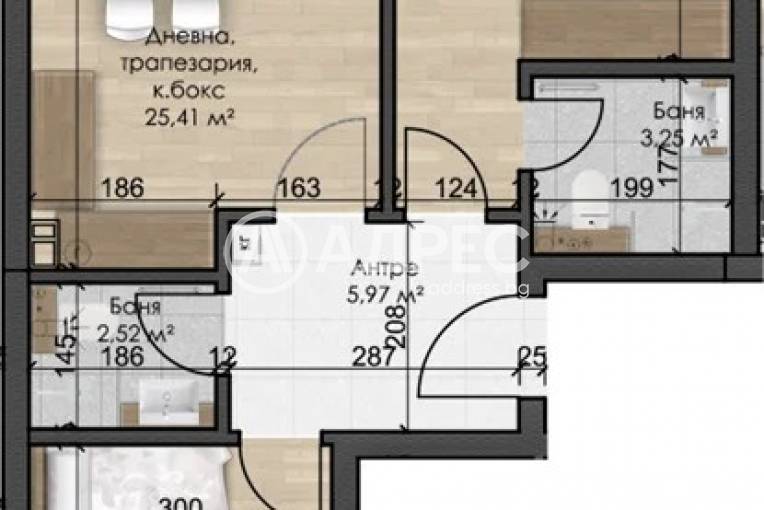 Тристаен апартамент, София, Овча купел, 683646, Снимка 1
