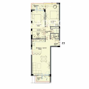 Тристаен апартамент, София, Модерно предградие, 660647, Снимка 1