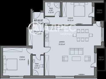 Тристаен апартамент, Банкя, Банкя, 676647, Снимка 1