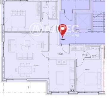 Тристаен апартамент, София, Бистрица, 665648, Снимка 1