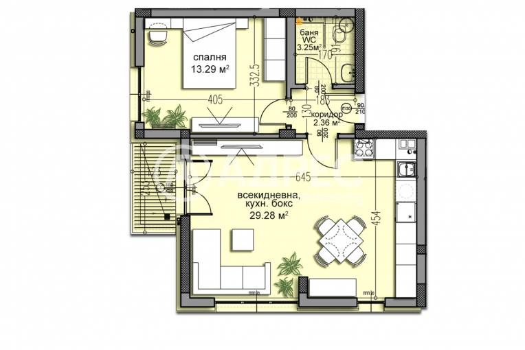 Двустаен апартамент, Варна, Изгрев, 672649, Снимка 10