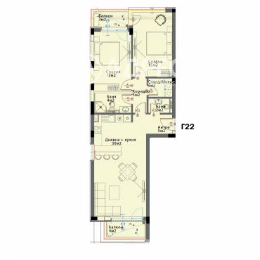 Тристаен апартамент, София, Модерно предградие, 660651, Снимка 1