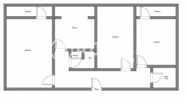 Тристаен апартамент, София, Света троица, 670651, Снимка 1