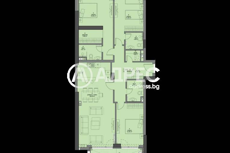 Многостаен апартамент, София, Кръстова вада, 635653, Снимка 2